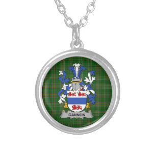 Irish Necklace Gannon or McGannon Coat of Arms Fam