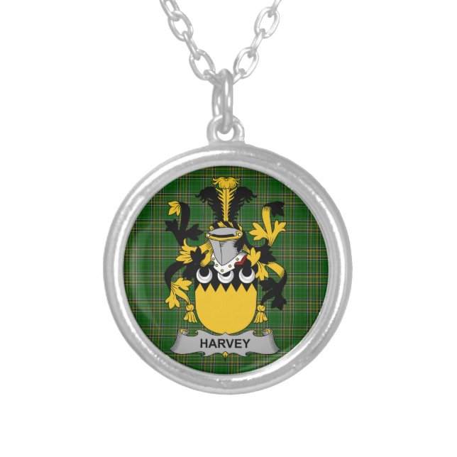 Irish Necklace Harvey or Hervey Coat of Arms Famil (Front)