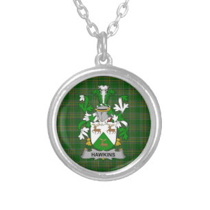 Irish Necklace Hawkins or Haughan Coat of Arms Fam