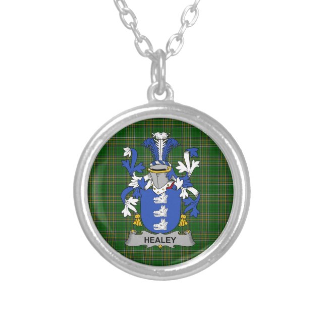 Irish Necklace Healey or O_Healey Coat of Arms Fam (Front)