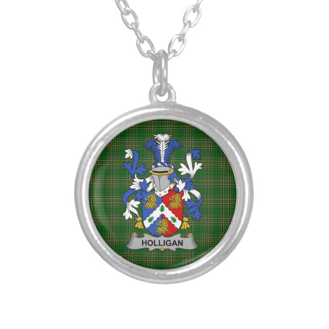 Irish Necklace Holligan or O_Halligan Coat of Arms (Front)