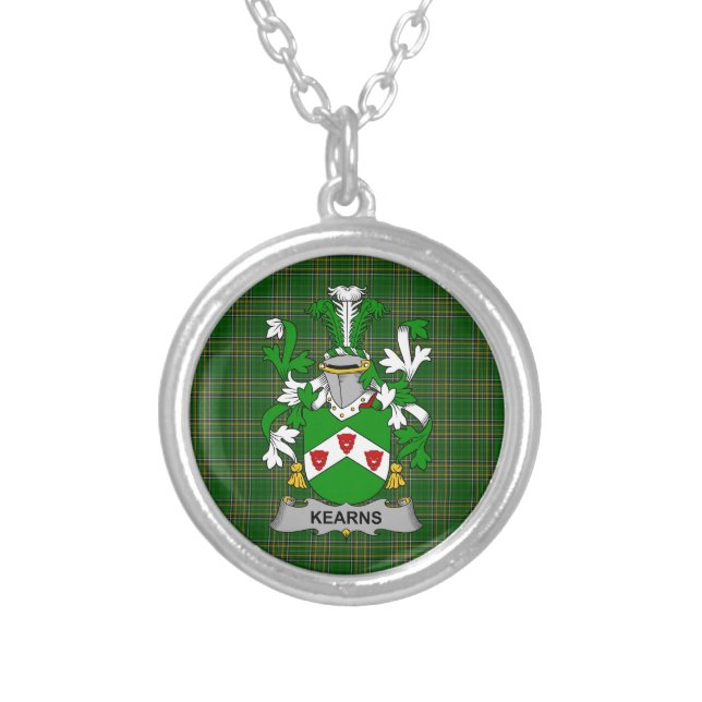 Irish Necklace Kearns or O_Kearon Coat of Arms Fam (Front)