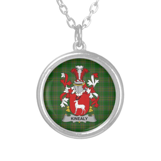 Irish Necklace Kinealy or O_Kinnally Coat of Arms  (Front)