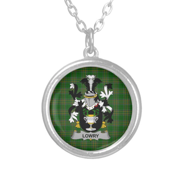 Irish Necklace Lowry or Lavery Coat of Arms Family (Front)