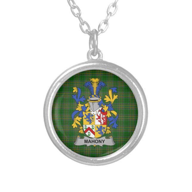 Irish Necklace Mahony or O_Mahoney Coat of Arms Fa (Front)