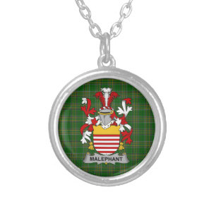 Irish Necklace Malaphant Coat of Arms Family Crest
