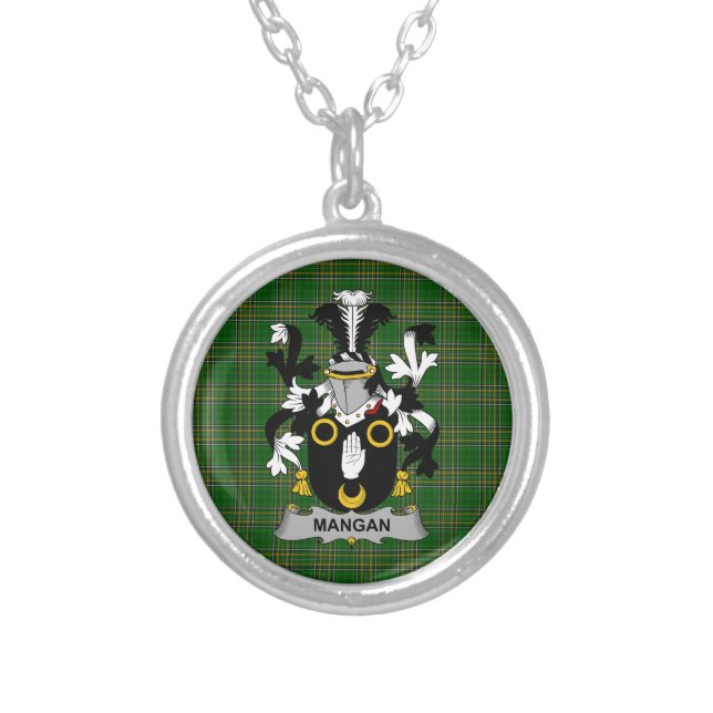 Irish Necklace Mangan or O_Mangan Coat of Arms Fam (Front)