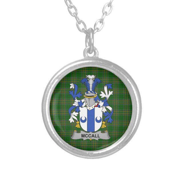 Irish Necklace McCall Coat of Arms Family Crest (Front)