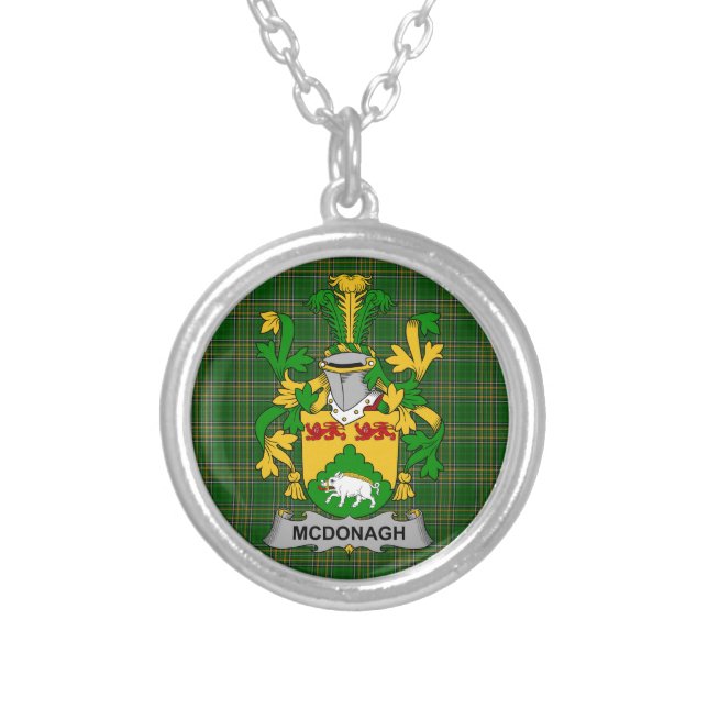 Irish Necklace McDonagh or McDonogh Coat of Arms F (Front)