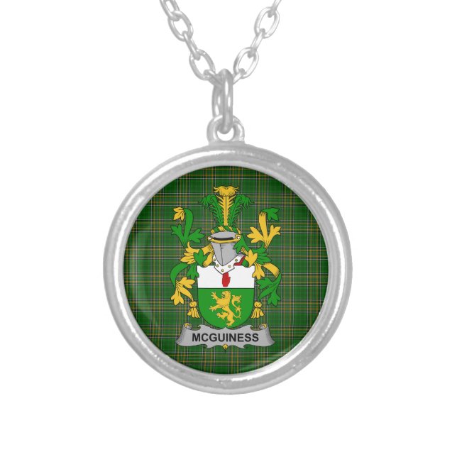 Irish Necklace McGuiness or McGenis Coat of Arms F (Front)