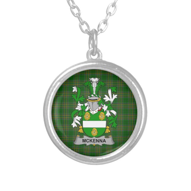 Irish Necklace McKenna or Kennagh Coat of Arms Fam (Front)