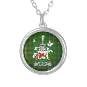 Irish Necklace McNulty Coat of Arms Family Crest