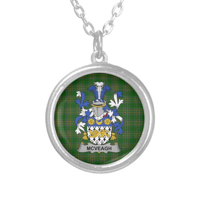 Irish Necklace McVeagh or McFingah Coat of Arms Fa (Front)