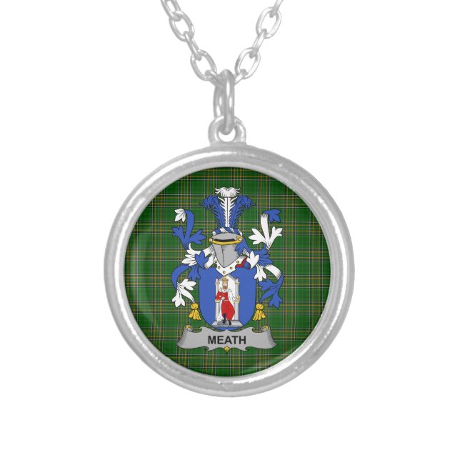 Irish Necklace Meath Coat of Arms Family Crest (Front)