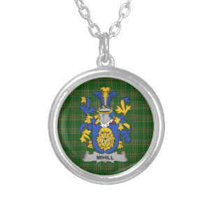 Irish Necklace Mihill Coat of Arms Family Crest