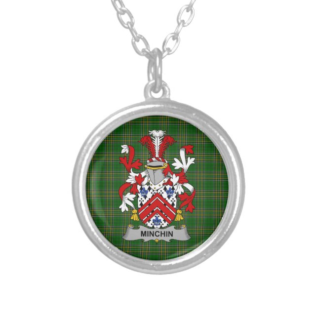 Irish Necklace Minchin Coat of Arms Family Crest (Front)