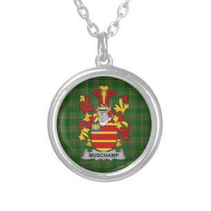 Irish Necklace Muschamp Coat of Arms Family Crest