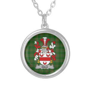 Irish Necklace Ogle Coat of Arms Family Crest
