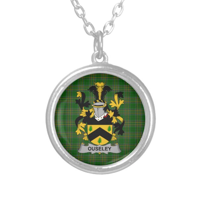 Irish Necklace Ouseley Coat of Arms Family Crest (Front)