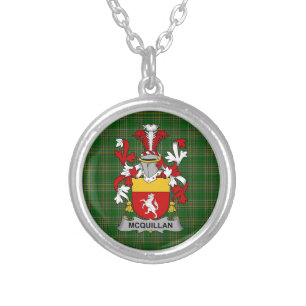 Irish Necklace Quillan or McQuillan Coat of Arms F