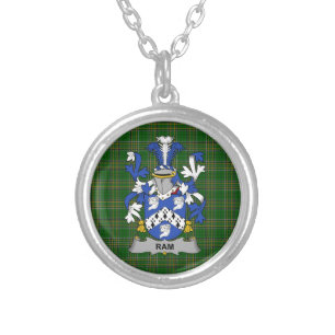 Irish Necklace Ram Coat of Arms Family Crest