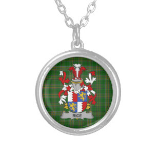 Irish Necklace Rice Coat of Arms Family Crest