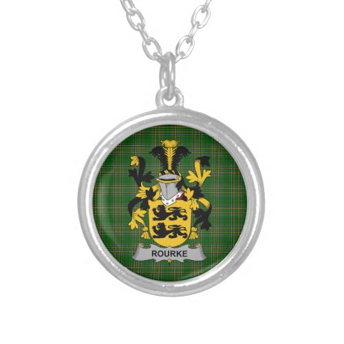 Irish Necklace Rourke or O_Rourke Coat of Arms Fam