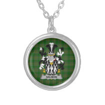 Irish Necklace Salmon Coat of Arms Family Crest