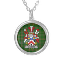 Irish Necklace Sanders Coat of Arms Family Crest