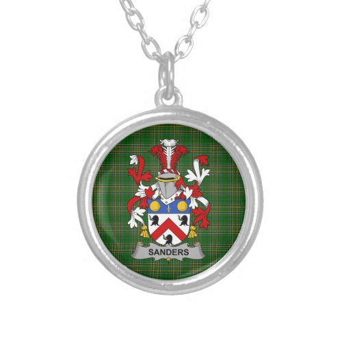 Irish Necklace Sanders Coat of Arms Family Crest