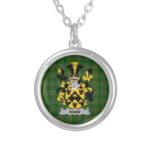 Irish Necklace Shaw Coat of Arms Family Crest