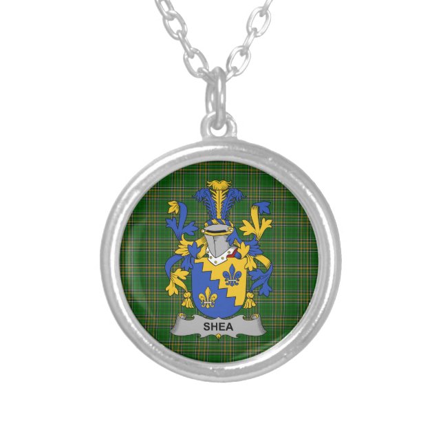 Irish Necklace Shea or O_Shee Coat of Arms Family  (Front)