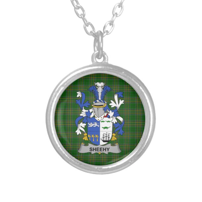 Irish Necklace Sheehy or McSheehy Coat of Arms Fam (Front)