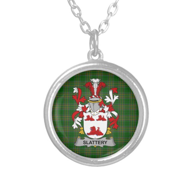 Irish Necklace Slattery or O_Slattery Coat of Arms (Front)