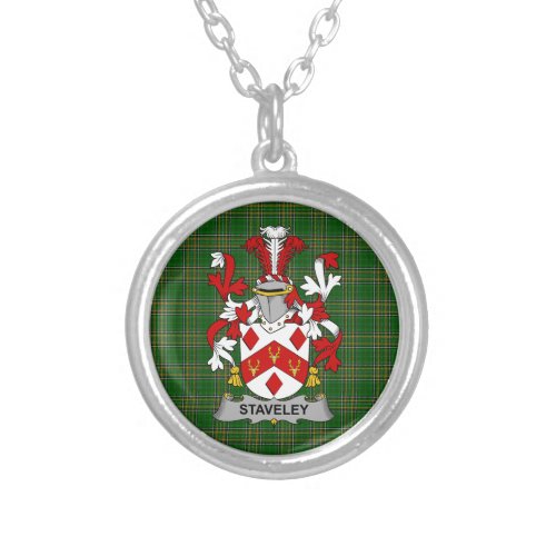 Irish Necklace Staveley Coat of Arms Family Crest