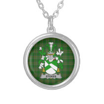 Irish Necklace Stokes Coat of Arms Family Crest