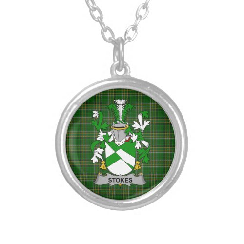 Irish Necklace Stokes Coat of Arms Family Crest