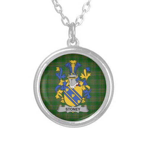 Irish Necklace Stoney Coat of Arms Family Crest