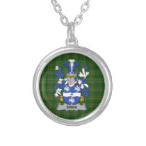 Irish Necklace Swan Coat of Arms Family Crest