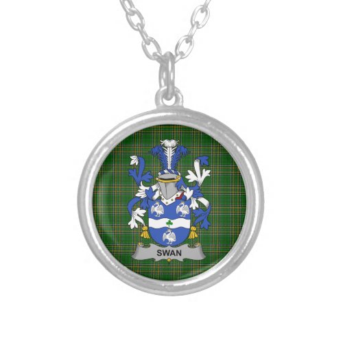 Irish Necklace Swan Coat of Arms Family Crest