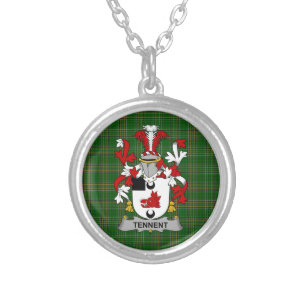 Irish Necklace Tennent Coat of Arms Family Crest