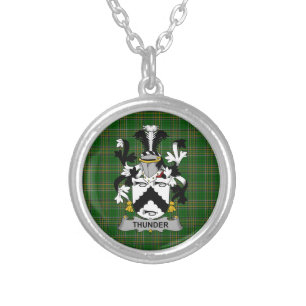 Irish Necklace Thunder Coat of Arms Family Crest
