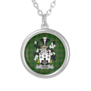 Irish Necklace Tighe or O_Teague Coat of Arms Fami