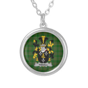 Irish Necklace Tisdall or Tisdale Coat of Arms Fam