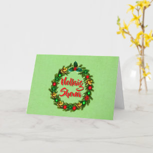 Irish Nollaig Shona Merry Christmas Greeting Card