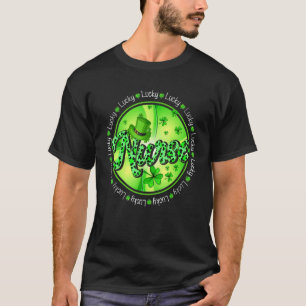 Irish Nurse Lucky Nurse St Patrick S Day Shamrock T-Shirt