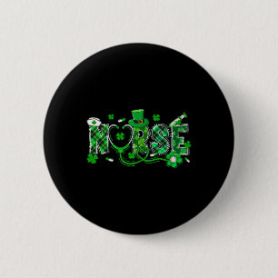 Irish Nurse Stethoscope Scrub Saint St Patrick's D Button