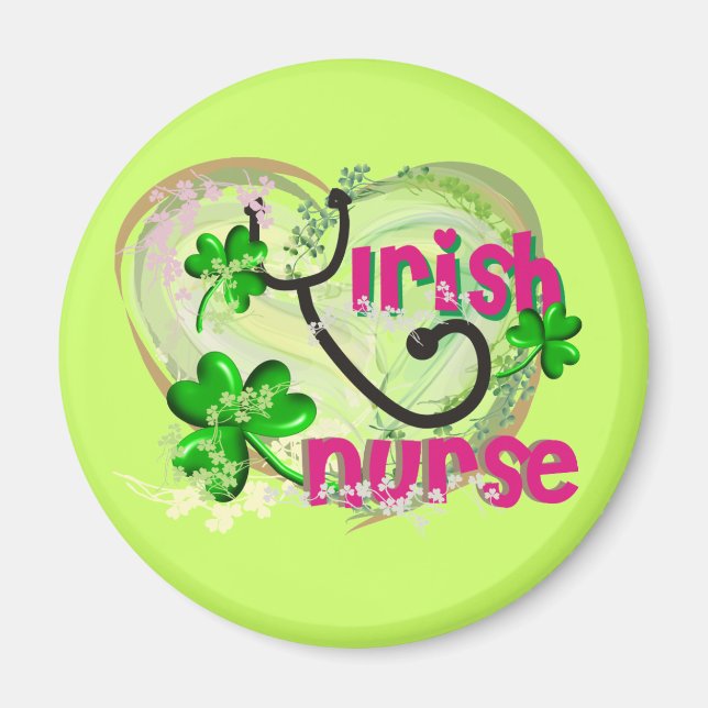Irish Nurse T-Shirts and Gifts Magnet (Front)