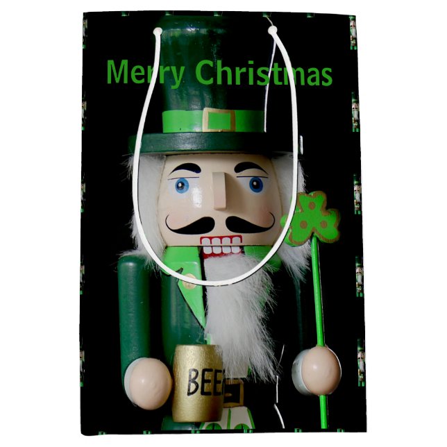 Irish Nutcracker Medium Gift Bag (Front)