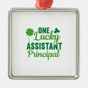 Irish One Lucky Assistant Principal Metal Ornament